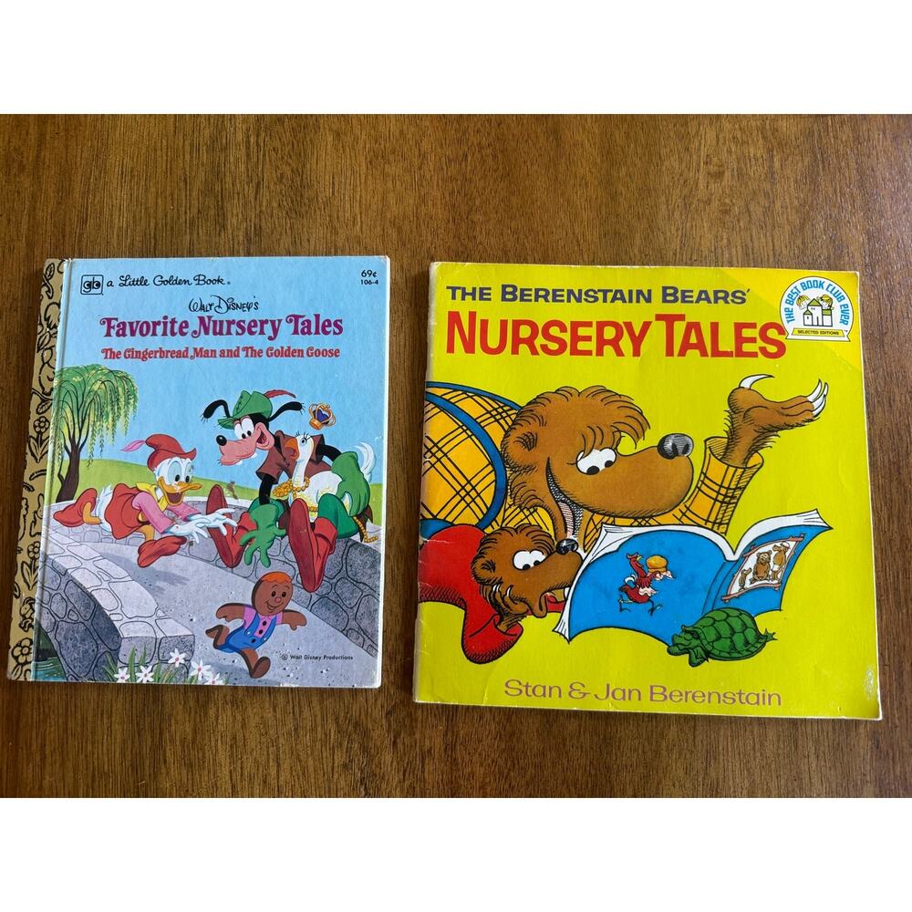 Vintage 1970s Berenstain Bears Disney Nursery Tales Book Lot